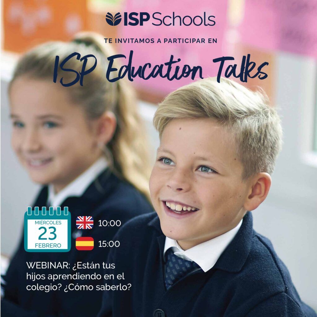 Vuelven las charlas educativas para padres y familias  “Education Talks” de ISP Schools
